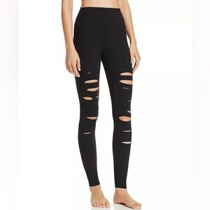 Alo Yoga Warrior Ripped Leg Leggings